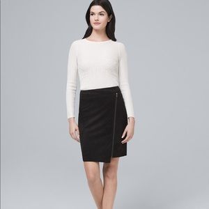 Black Faux Suede Skirt